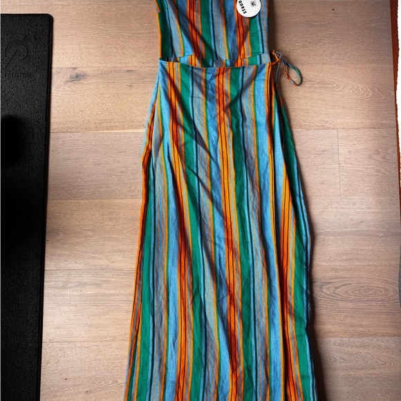 Staud Striped Maxi Dress with Slit - Picture 7 of 13